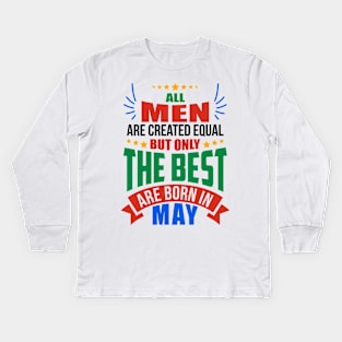 MAY Birthday Special - MEN Kids Long Sleeve T-Shirt